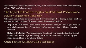 Understanding Feature Toggles in AWS Lambda: Do They Impact Cold Start Performance?