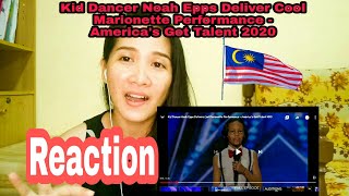 Malaysian Girl | Reaction Kid Dance Noah Epps Delivers Cool Marionette Performance #Americagottalent