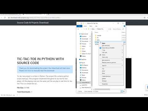 Tic-Tac-Toe In PYTHON With Source Code | Source Code & Projects