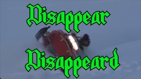Disappear - Disappeard