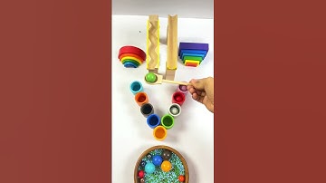 very satisfying color sorting asmr #shorts