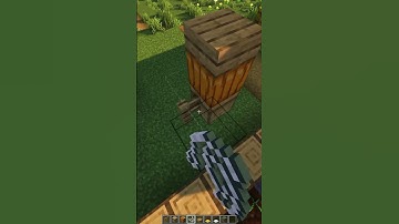 How to Build a Simple Scarecrow 🎃| Minecraft #shorts