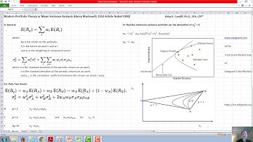 Mean Variance Analysis