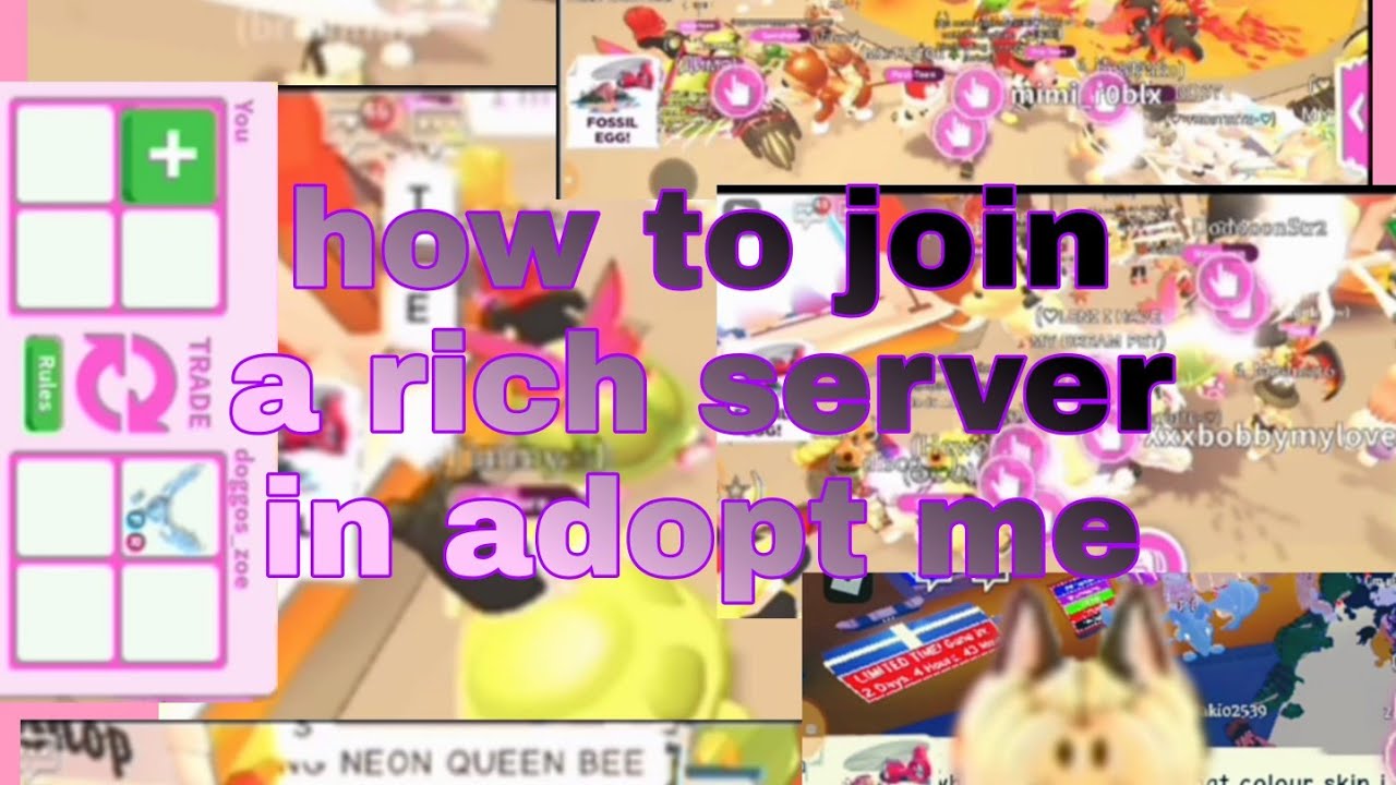 How to join a Rich server in adopt me (so many neon legend) - YouTube