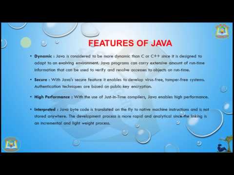 Lesson - 4 : Core Java Basics - Features Of Java Programming Language