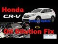 2017 2018 Honda CRV 1.5 Oil Dilution Product Update Recall