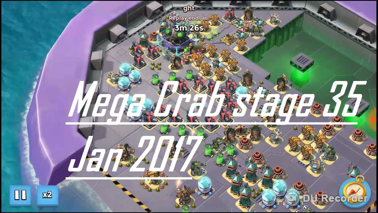 Boom Beach Mega Crab stage 35 1080p January 2017