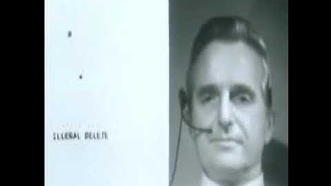The First Demo ever - The Mother of All Demos, presented by Douglas Engelbart 9 December 1968