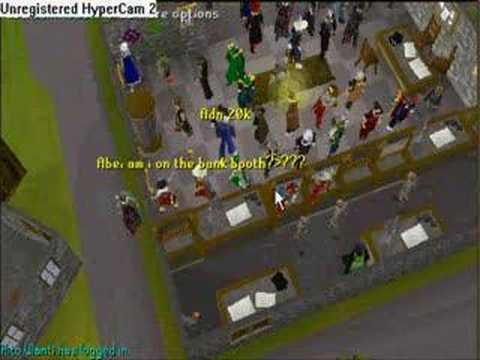 ALL CONTENT COPYRIGHT TO JAGEX LTD. PLZ DONT REMOVE MA VID :( a funny glitch where people stood on/behind the bank booths in w132 yanille bank! :D w00t 5k views lol