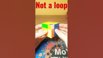 Not a LOOP(subscribe)#shorts #rubikscube