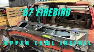 Firebird upper cowl install and jig measurements