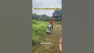 Máy cắt cỏ đẩy tay tự hành Kawasaki TB70 đường cắt 42cm băm cỏ sát gốc