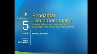 Jenis layanan Cloud Computing dan Keamanannya