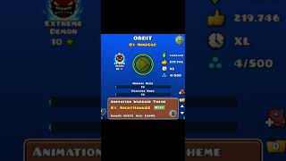 Beating orbit first try! #geometrydash #firsttry #orbit #geodash #gd #viral