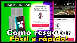 CAPA DO TIKTOK JÁ DISPONÍVEL! VEJA COMO RESGATAR NO MINECRAFT!