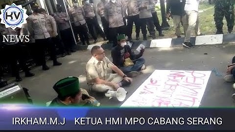 Normalisasi Sungai HMI MPO Cabang Serang Gruduk DPRD Provinsi Banten
