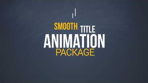 33 Elegant Title Animations - After Effects Templates | Free Download