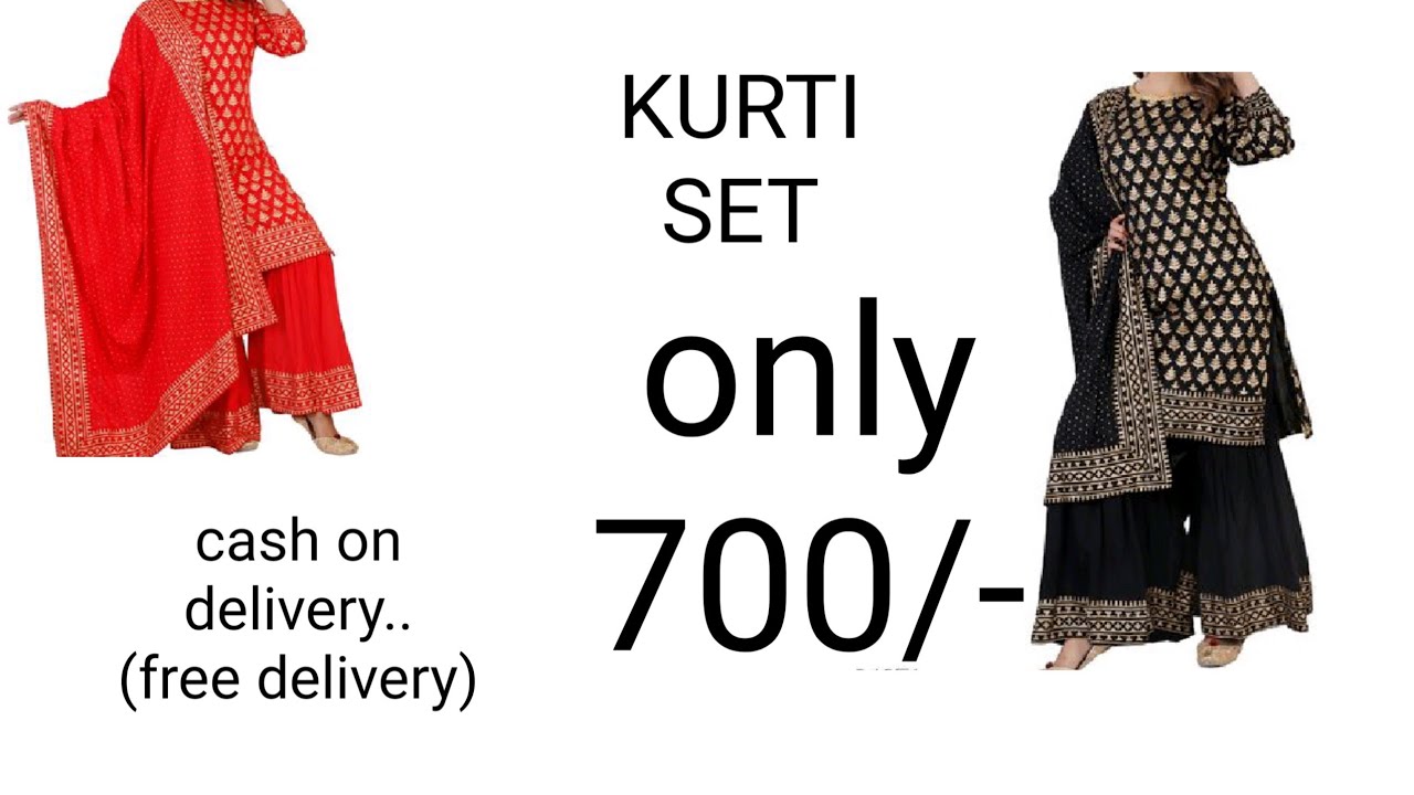 cheap Kurtis set online shopping cash on delivery only 700