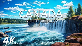 FLYING OVER CANADA (4K Video UHD) - Calming Piano Music With Beautiful Nature Film For Stress Relief