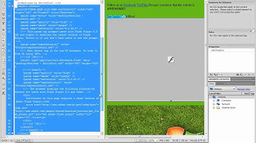 Computer Tech - How to Add a SWF File to You Webpage in Adobe Dreamweaver 5.5