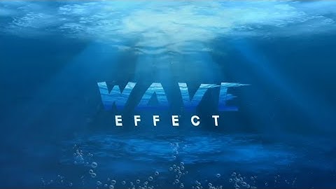 How to make awsome underwater WAVE effect on android