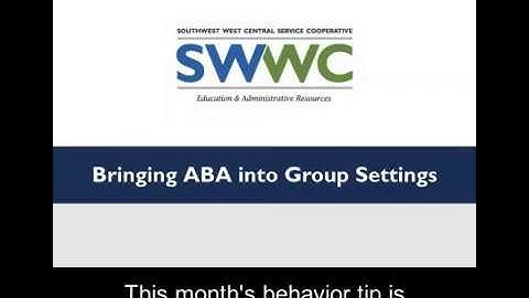 Behavior Tip: Bringing ABA into Group Settings