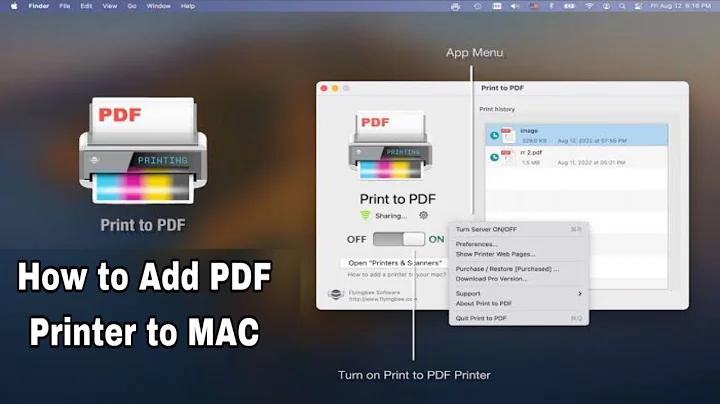 How to Add a PDF Printer to Mac || add microsoft print to pdf printer in Mac
