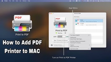 How to Add a PDF Printer to Mac || add microsoft print to pdf printer in Mac