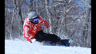 カービング女子　20−21 NAMI“なみ“snowboard carving 【スノーボード カービングターン】