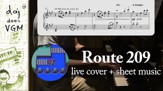 Video thumbnail of ""Route 209" (from "Pokémon DPPt") || Piano Cover + Sheets! ^^"