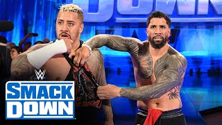 Kevin Owens And Sami Zayns Saga With Jey Uso And Solo Sikoa Smackdown Highlights April 7 2023