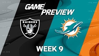 Derek carr and the oakland raiders travel to face miami dolphins in
week 9 of 2017 nfl season. watch full games with game pass:
https://www.nfl.c...