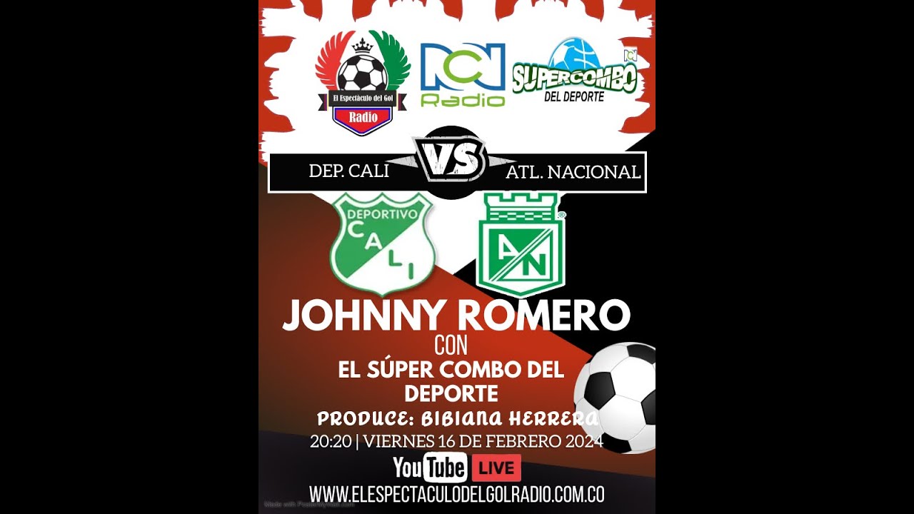 TRANSMISIÓN DE FÚTBOL EN VIVO | CALI VS NACIONAL POR LIGA BETPLAY ...