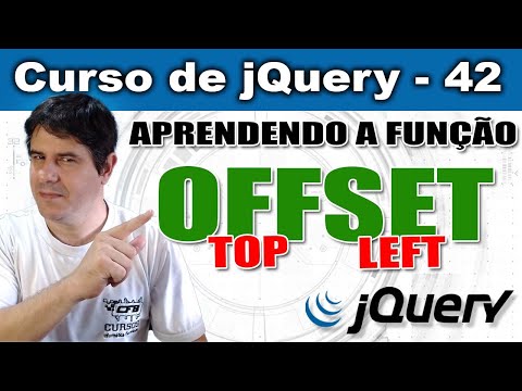 Alterando o TOP e LEFT do elemento com a função offset em jQuery- Curso de jQuery - Aula 42