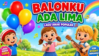 Balonku Ada Lima 🎈 | Lagu Anak Anak Ceria 🎵 | Belajar Warna Bersama Nay Kids