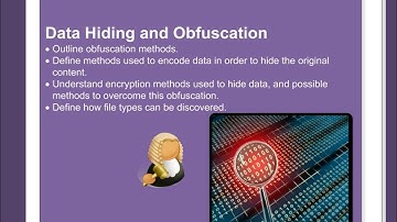 Intro to Security and Network Forensics: Data Hiding and Obfuscation (HD)