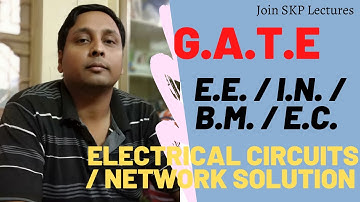 Lecture19: Solution of GATE questions wef 1992 on Electrical circuits/Network soln. methods(Q91to95)