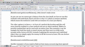 Objective C Tutorials   51   Class Methods and Instance Methods