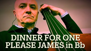 Dinner For One, Please James in Bb Bass Line Play Along Backing Track