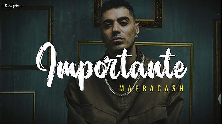 Marracash - IMPORTANTE (Lyrics/Testo)
