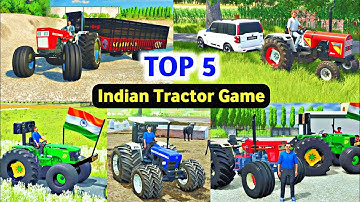 Top 5 indian tractor games for mobile || Best indian tractor game download ||