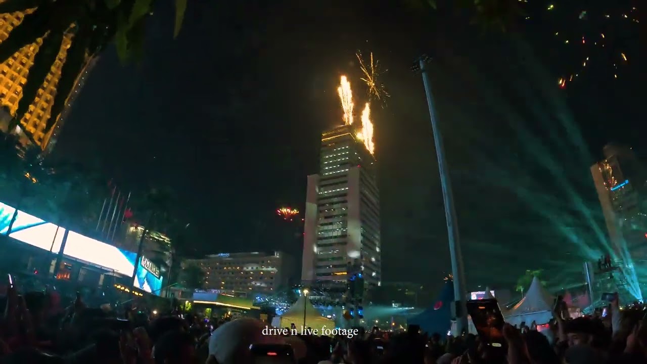 8K Video Fireworks 2025 Jakarta Bundaran HI Indonesia #8kvideo #bundaranhi #jakarta2025 #fireworks