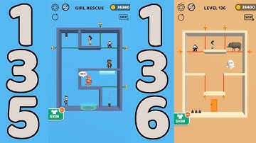 Pin Rescue Level 135 & 136