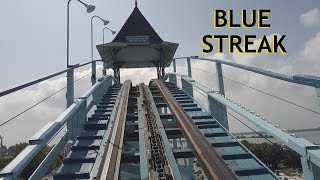 Blue Streak Pivothead POV Cedar Point Wooden Roller Coaster Front Seat On-Ride PTC Out-And-Back