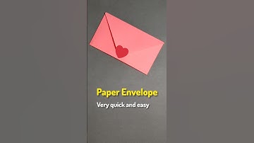 How to Make a Paper Envelope Without Glue in 1 Minutes #mrhandicraft