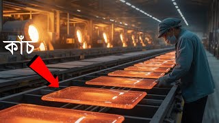 Factory তে কাঁচ কিভাবে তৈরি হয় | Glass Making Process in Factory | কাঁচ তৈরির Factory