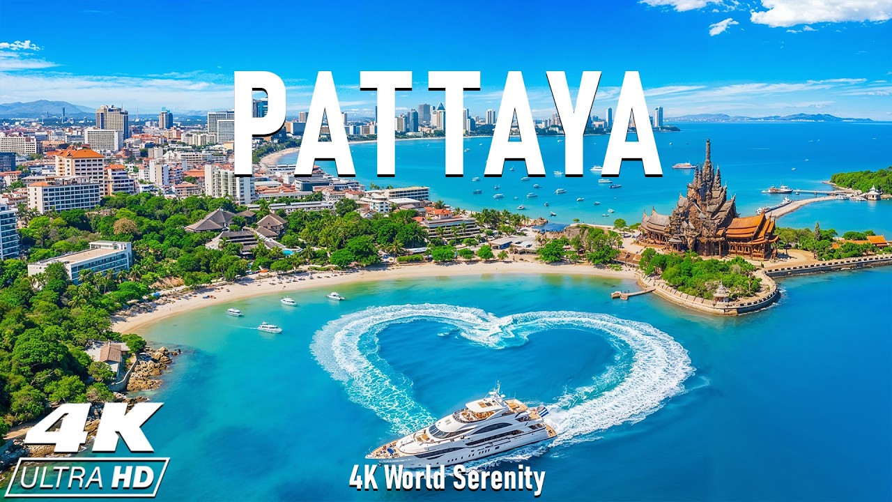 Паттайя 4K – Яркие прибрежные пейзажи, золотые пески и захватывающие тропические виды.