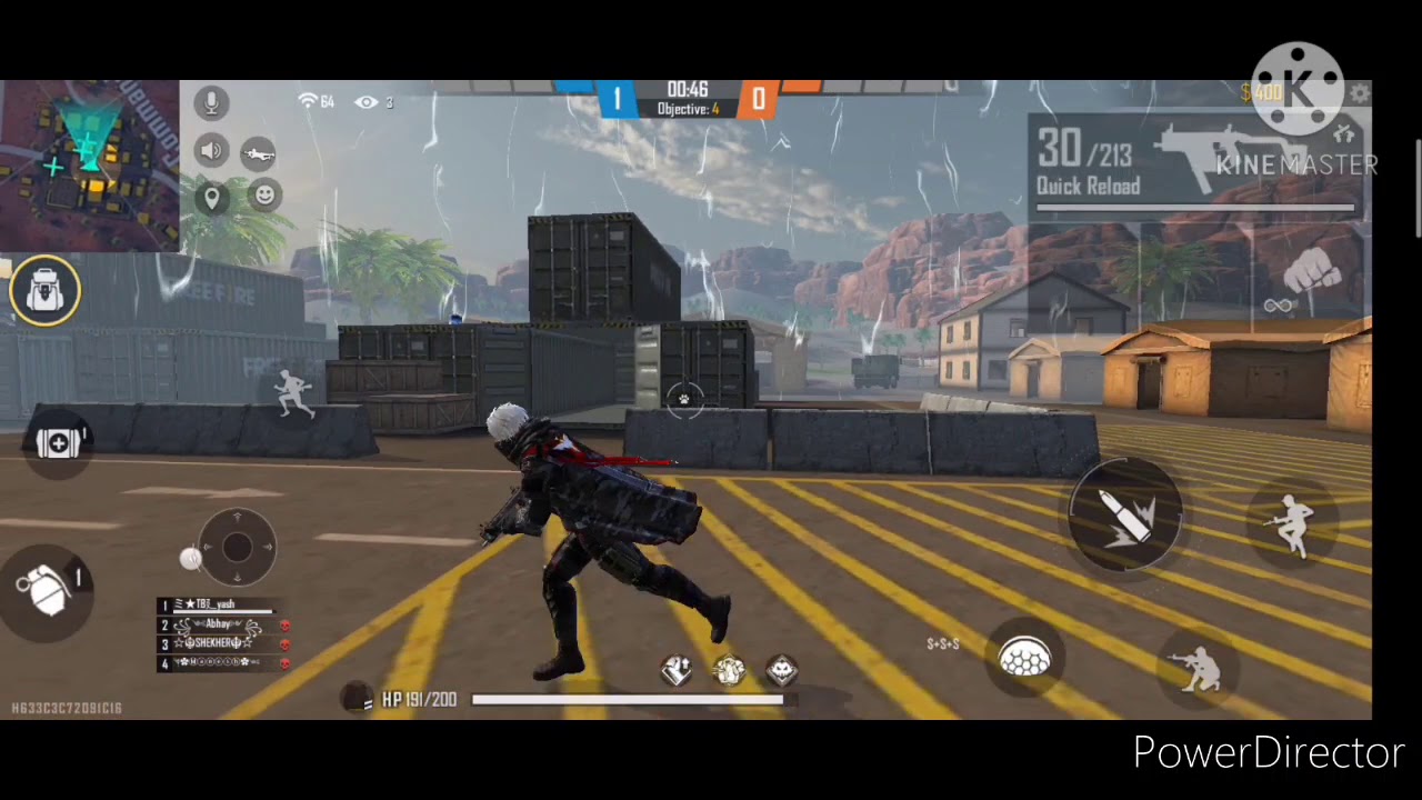 Free Fire only vector gun challenge