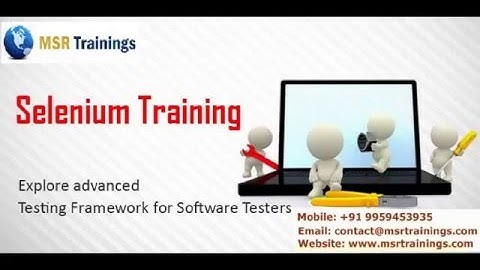 Selenium Online Training || MSR Trainings