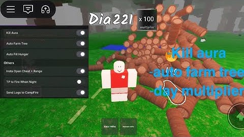 Roblox BEST SCRIPT 99 Nights in the Forest (NO KEY) - Kill aura, Auto farm tree, Day multiplier.